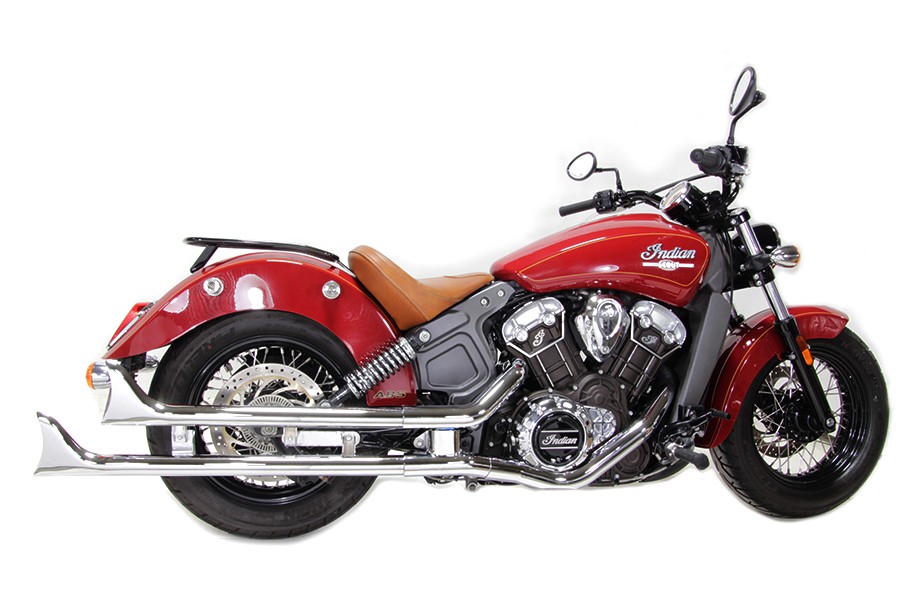 Indian Straight Fishtail Set Chrome for Harley-Davidson
