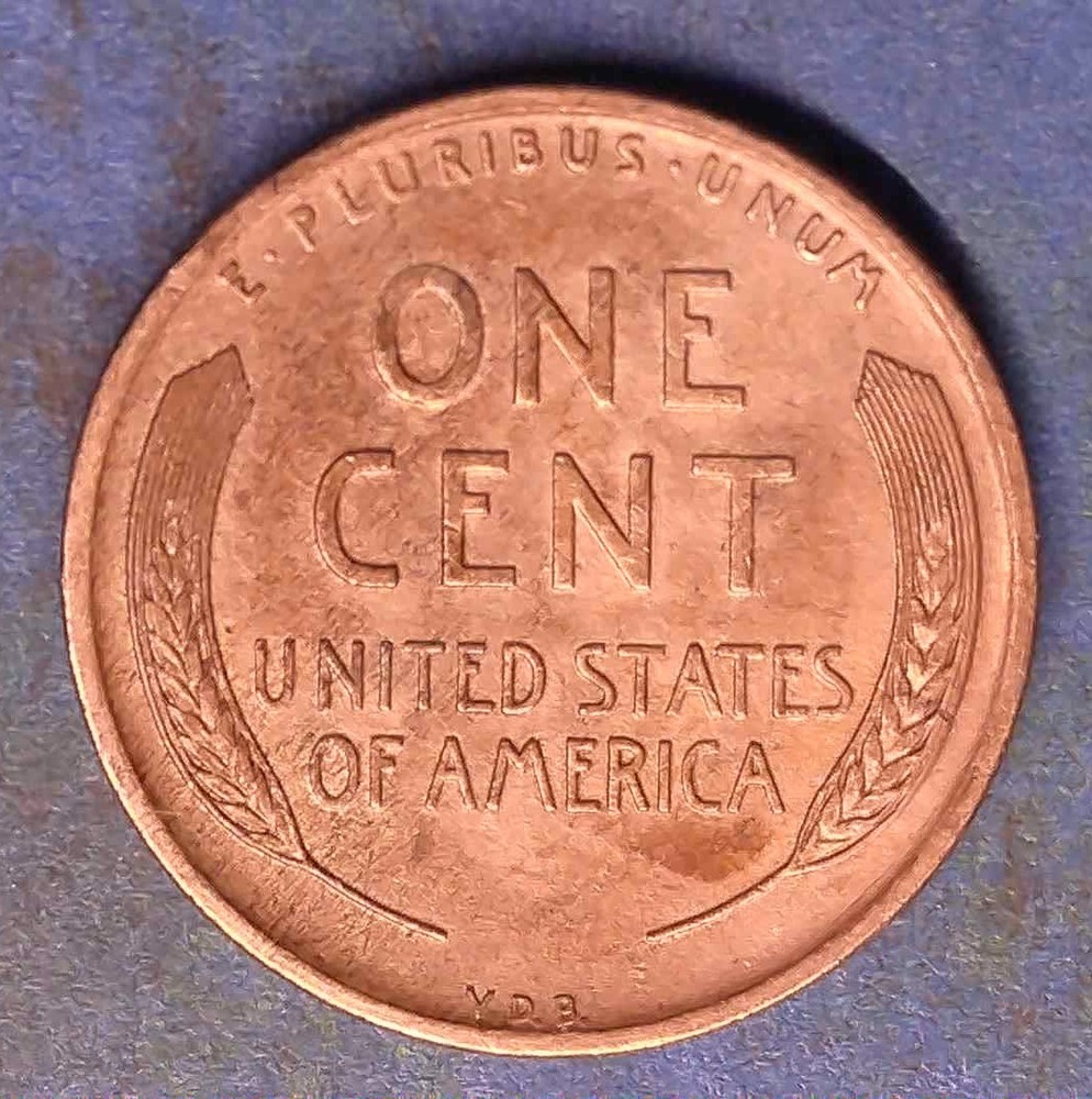 1909 VDB Lincoln Cent BU Red