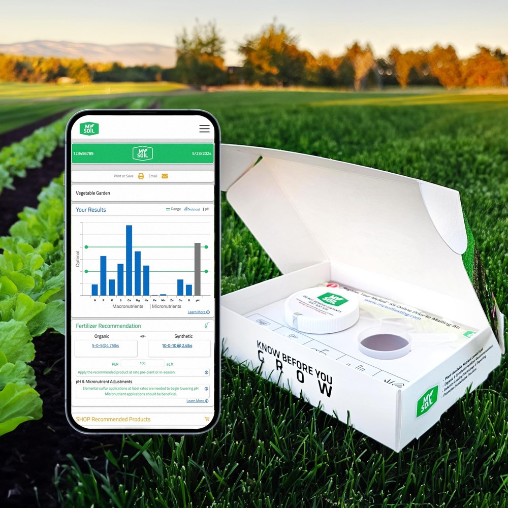 MySoil Test Kit PRO Pack: Complete Soil pH Nutrient Analysis for Garden & Lawn