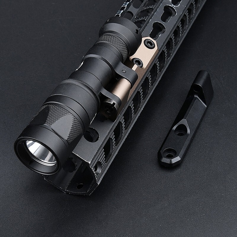 WADSN M340 M640 Flashlight Mount Base For MLOK KEYMOD Rail