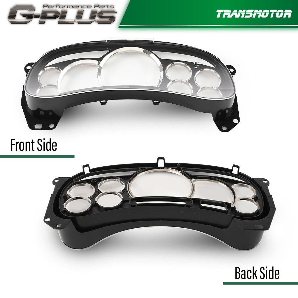 Gauge Cluster Lens Cover Chrome Rings for 2003 04 05 06 GM Trucks SUVs Escalade