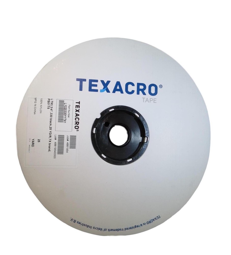 TEXACRO Velcro Tape Black and White HOOK and LOOP. Available in Multiple Sizes.