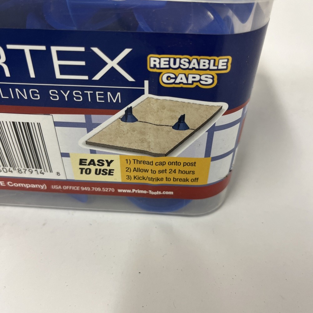 Primo Tools Vortex Tile Leveling System Caps 100 Count - Caps Only