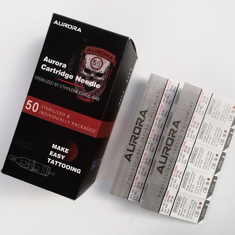 50PCS Aurora Disposable Sterilized Tattoo Cartridge Needles