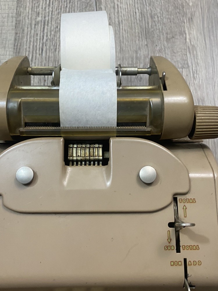 Vintage ncr adding machine 154-2-77x