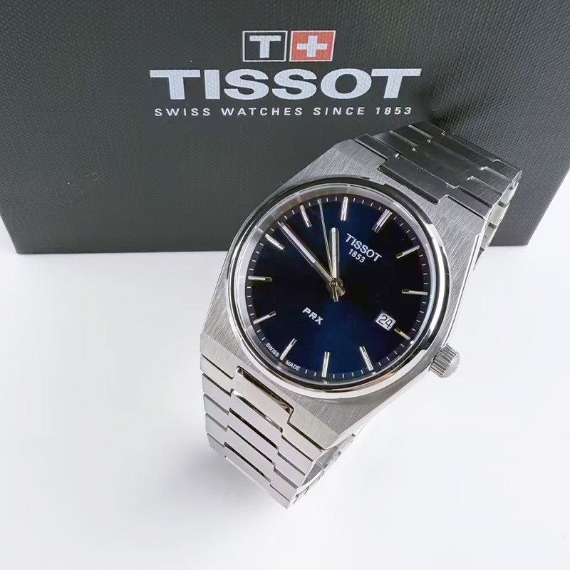 Tissot PRX/316L T137.410.11.041.00 Blue Dial Men's Quartz Chronograph Watch 40MM