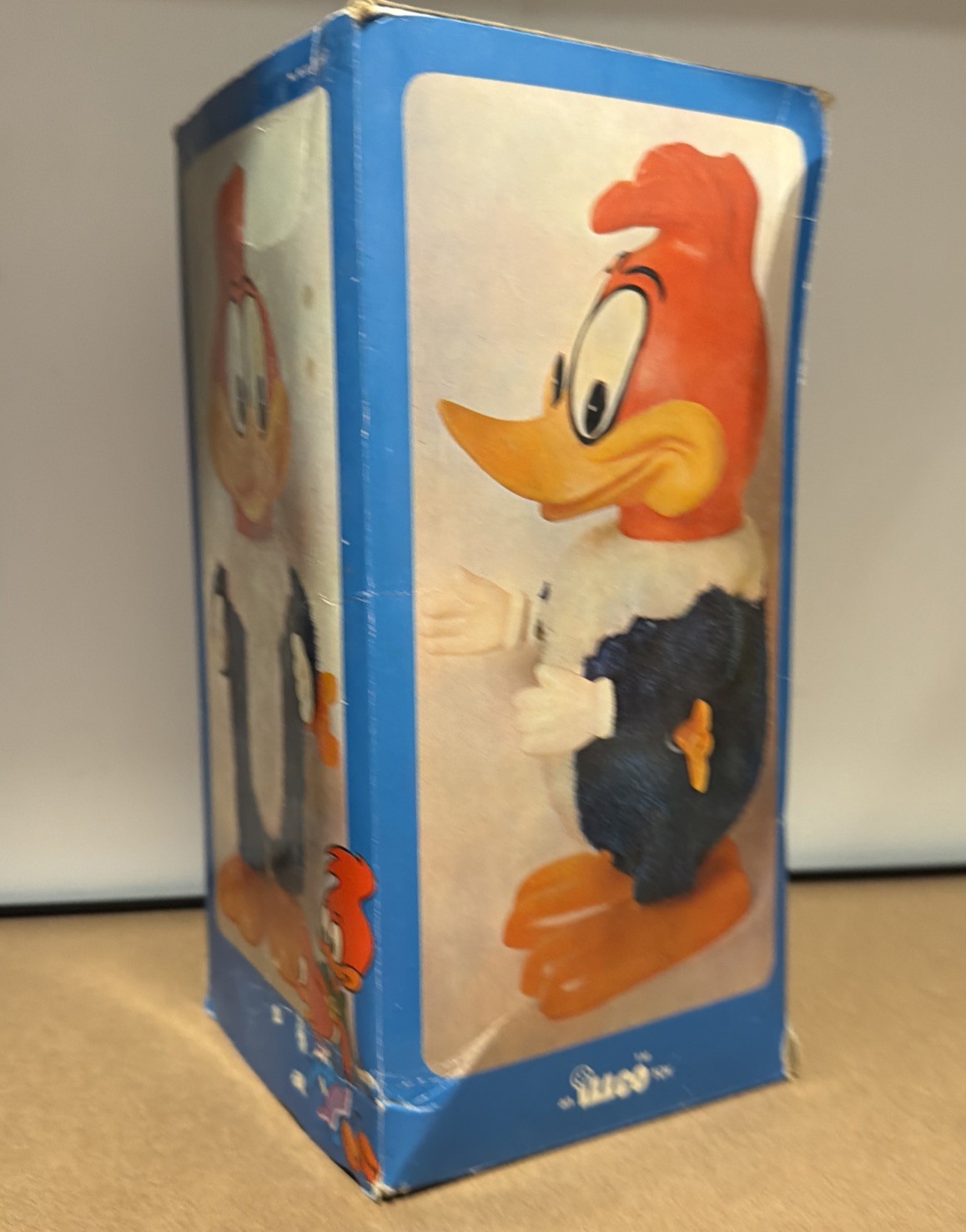 illco Woody Woodpecker Wind Up Walking Toy Vintage w/ original Box Working