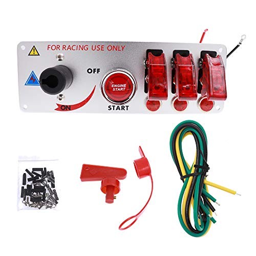 12V Ignition Switch Panel for Racing Car Ignition Starter 5 Gang (B Type)