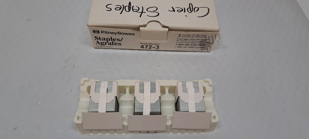 PITNEY BOWES 472-3 STAPLES 5000 COUNT