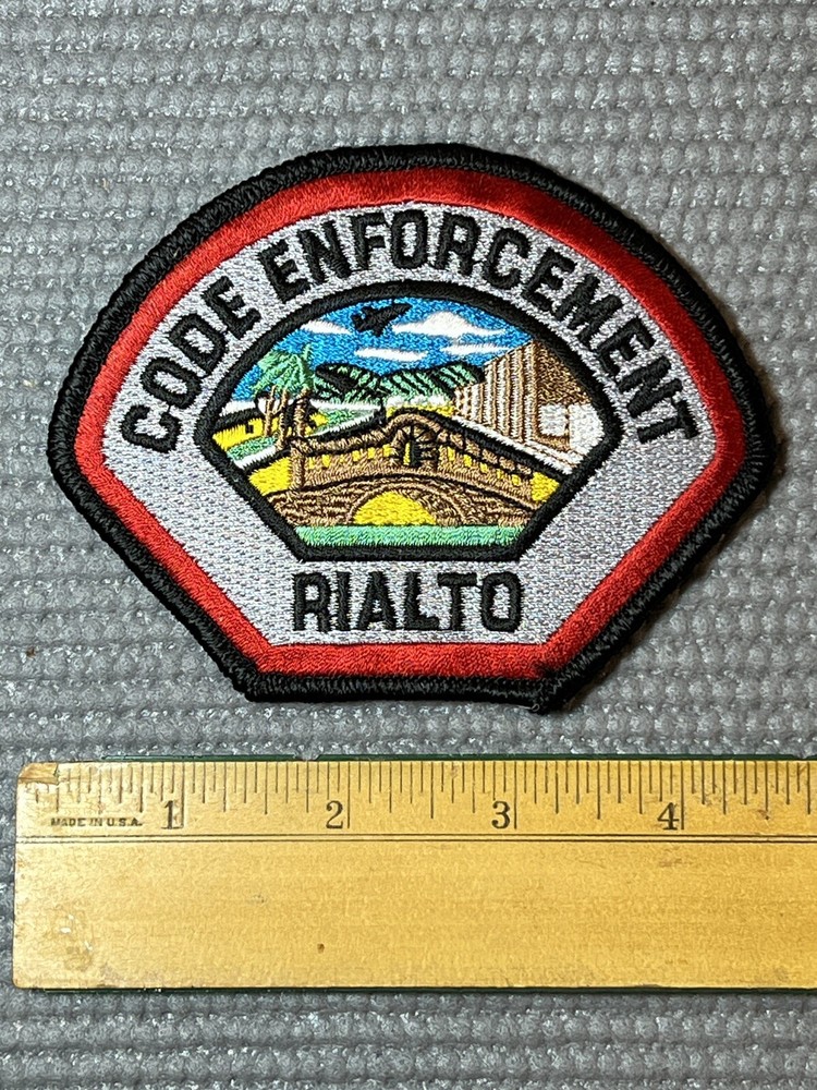 Rialto California Code Enforcement Patch unused
