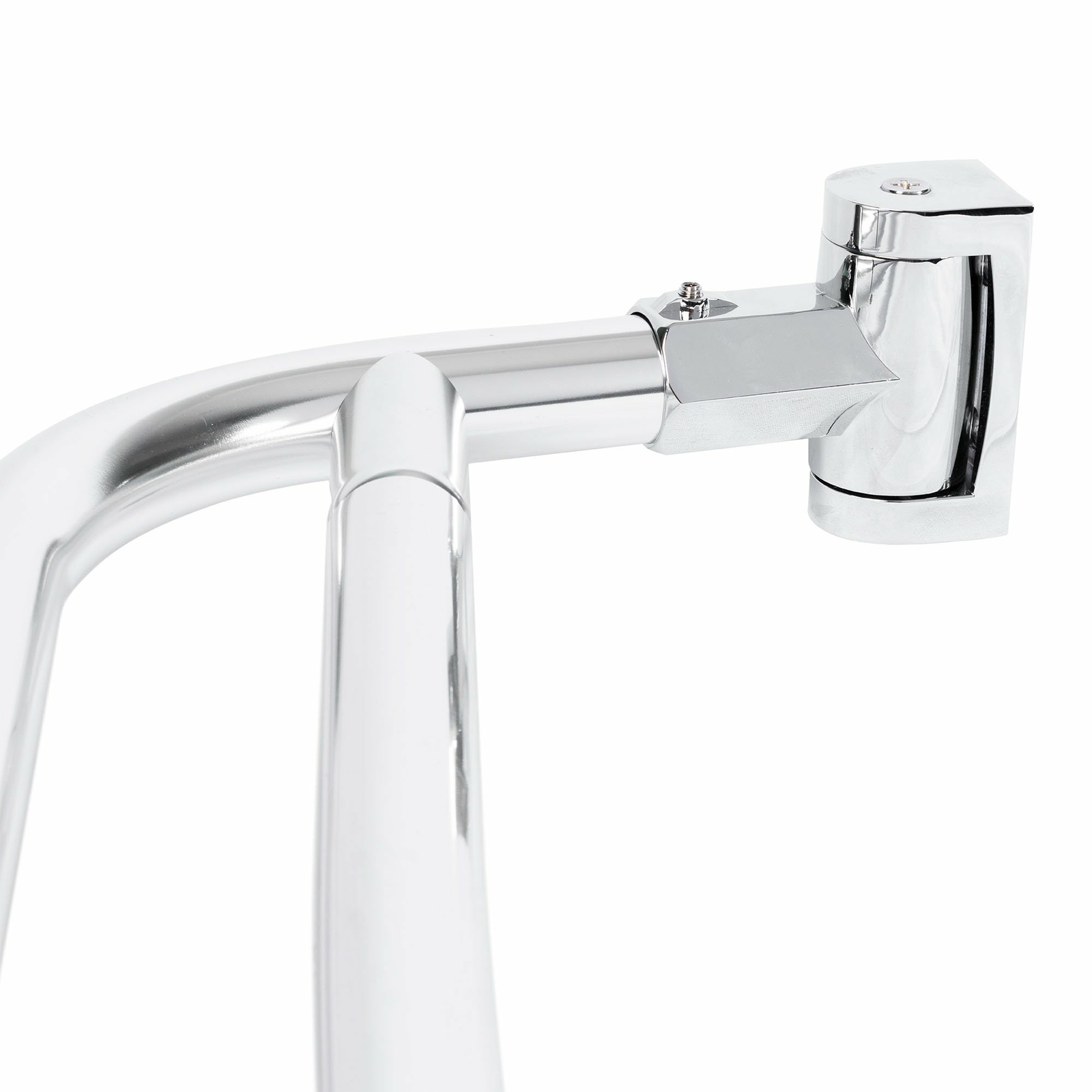 Double Curved Shower Rod Adjustable from 44 in. to 70 in. - Chrome Finish