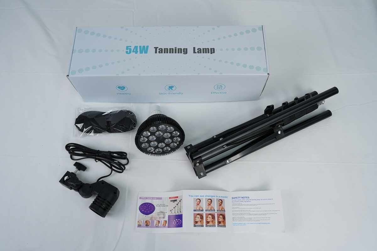 UV Tanning Lamp Body Facial Tanning Solarium Light Bronze Skin Color Sunless