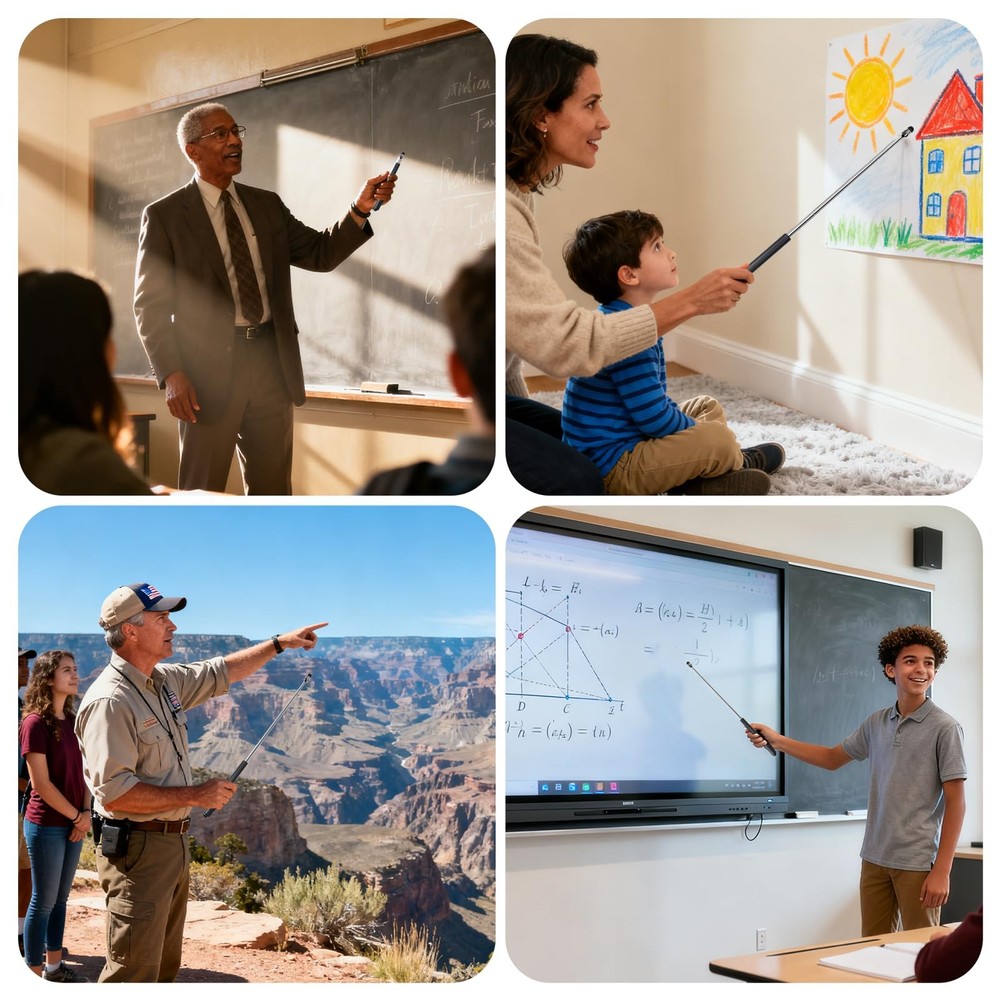 Universal Telescopic Stylus Pen for Touch Screens, Retractable Pointer Stick ...