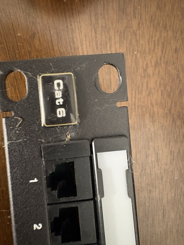 Leviton Cat6 24-Port Patch Panel 110 Punch Down Rack Mount RJ45