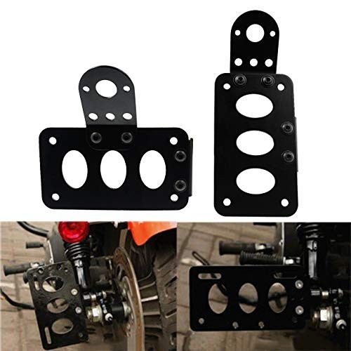 Motorcycle License Plate Holder License Bracket Horizontal Vertical Axle or