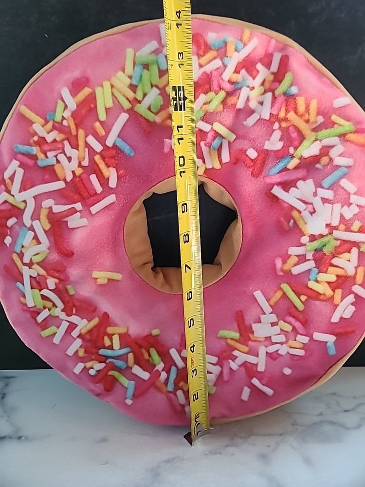 Pink Sprinkle Donut Pillow