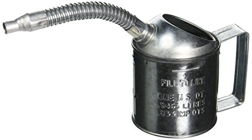 75441 Galvanized Metal Measure 1 Quart Silver