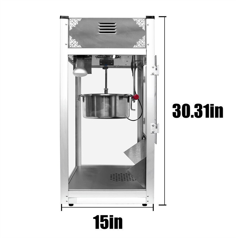 Commercial Popcorn Machine Maker Popper with Extra Large 16-Ounce Kettle