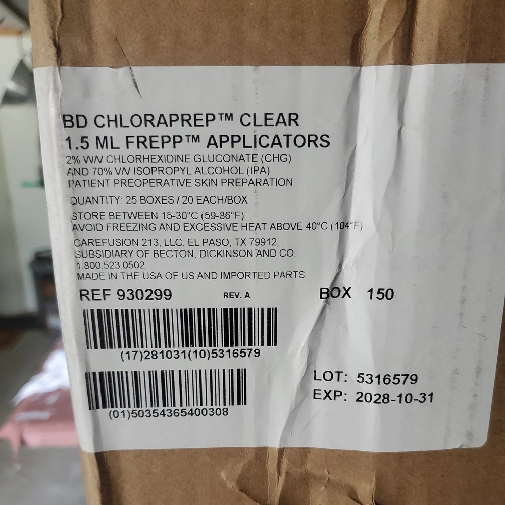 ChloraPrep™ Frepp™ Clear Skin Prep Solution Case - 500
