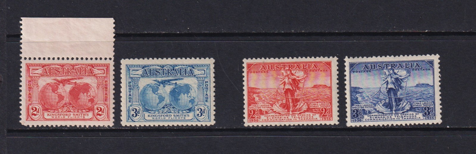 Australia - 2 Early commemorative sets, Mint, NH, cat. $ 24.75