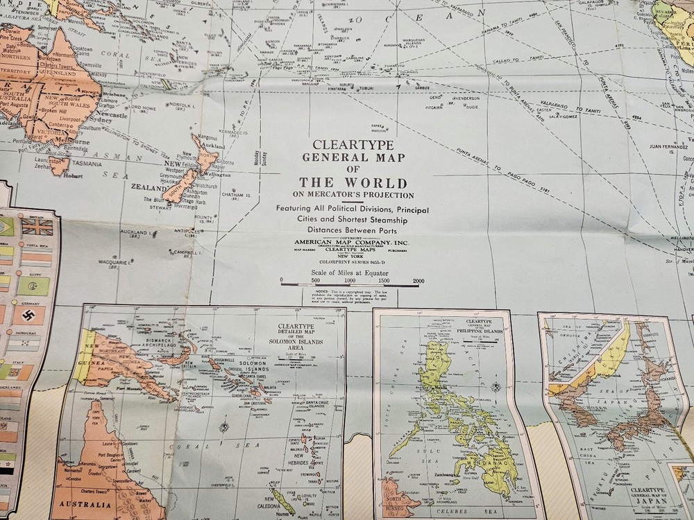 Literature & Maps from WWII footlocker