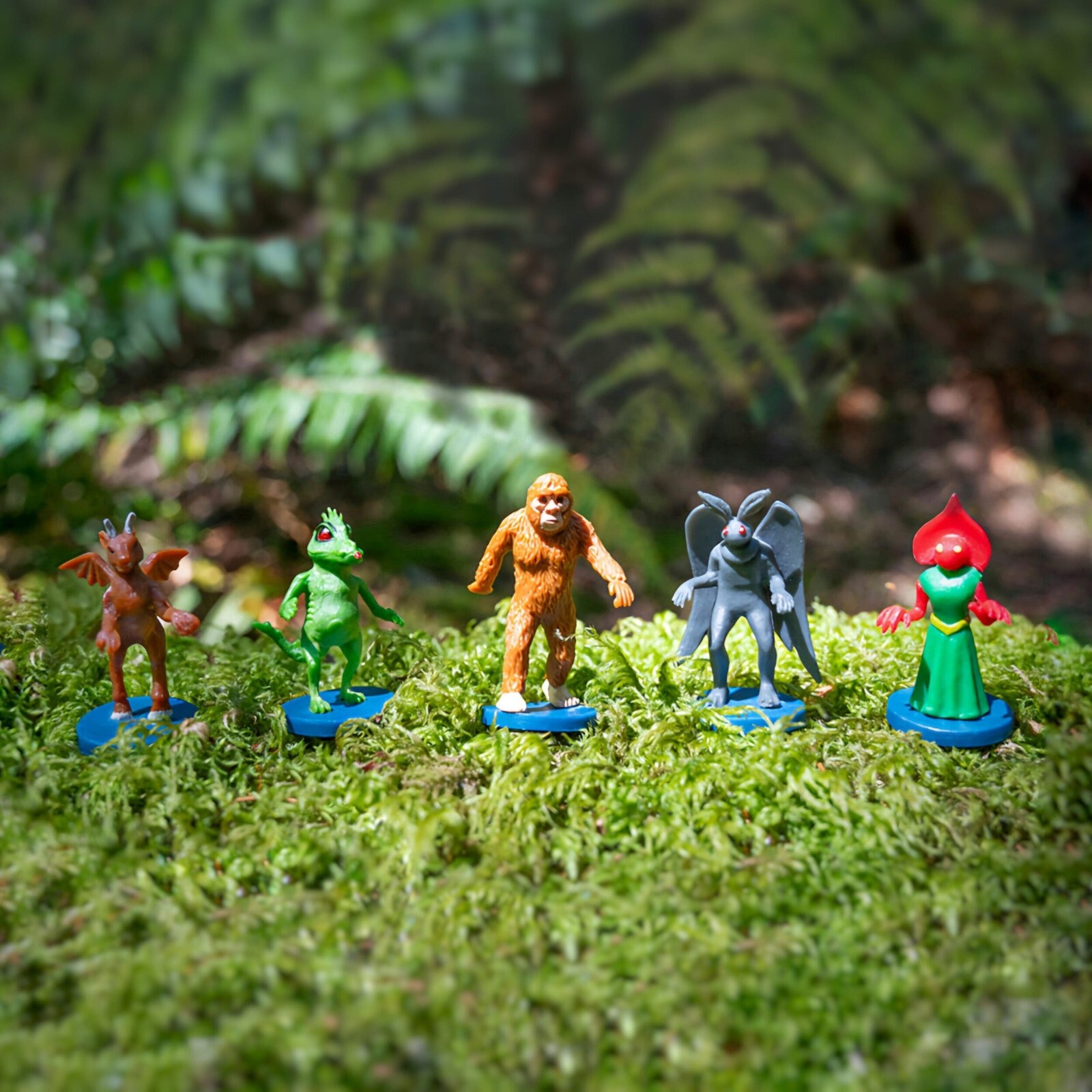 Mini Cryptid Box Set, Mothman, Bigfoot, Jersey Devil, Chupacabra, Flatwoods