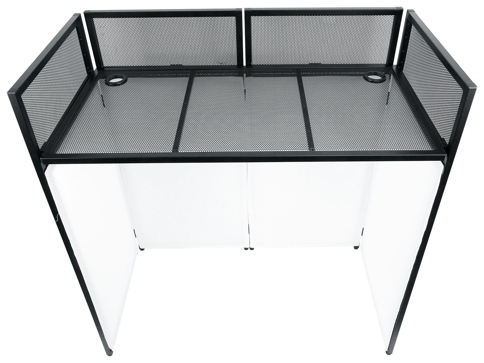 Rockville ROCKBOOTH DJ Event Booth Facade w/Built in Table+Travel Bag+Scrims