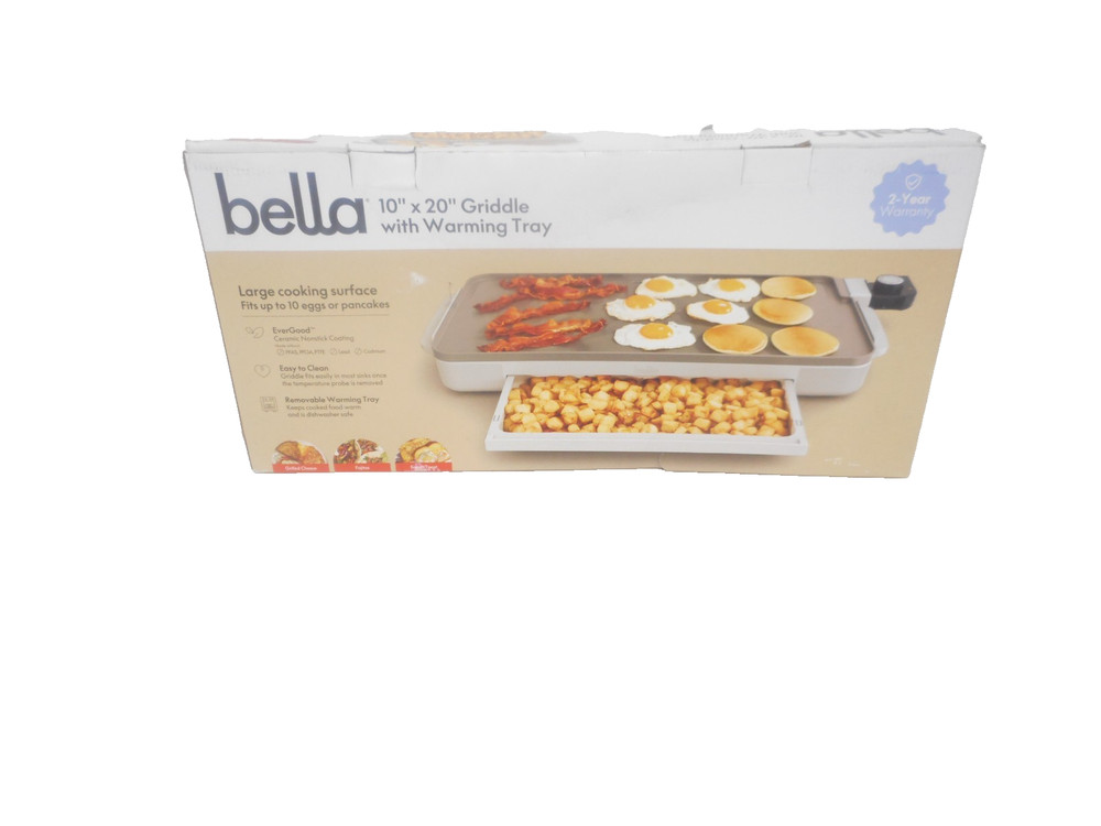 Bella Griddle with Warming Tray 10" x 20"
