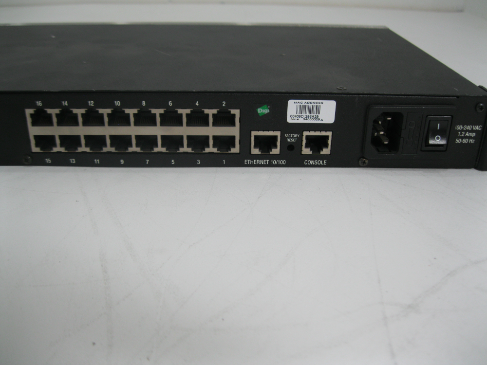 Digi 50000838-06 CM 16 Console Server DIGI-CM-16 Single AC