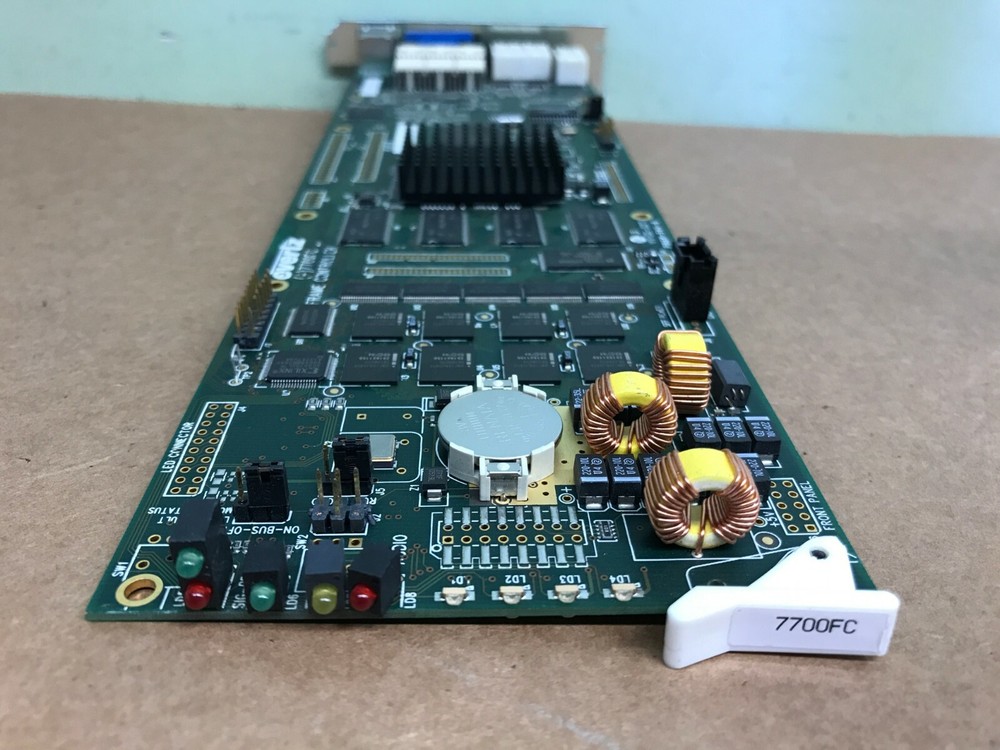 Evertz 7700FC VistaLink Frame Controller Card w/ back plane
