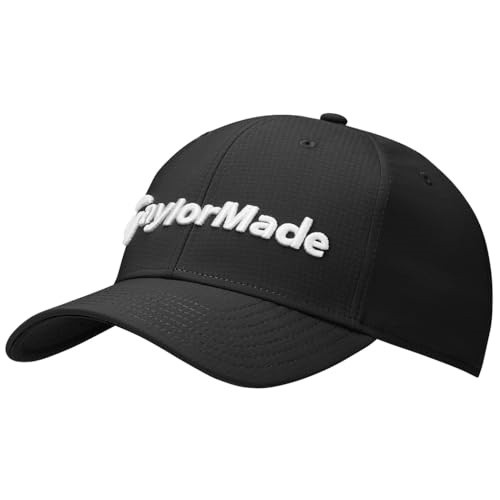 NEW TaylorMade Mens Radar Golf Hat - Black/Regular