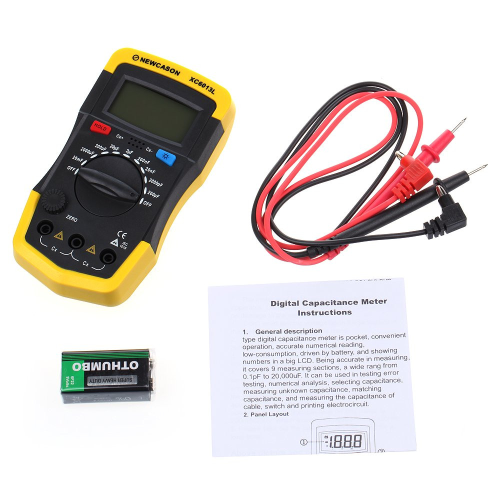 New Capacitor Meter Digital Capacitance Tester 200Pf~20Mf XC6013L