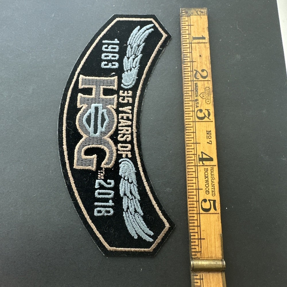 2018 HOG Harley Davidson Owners Group Patch 35 Years 1983-2018 Rocker Patch