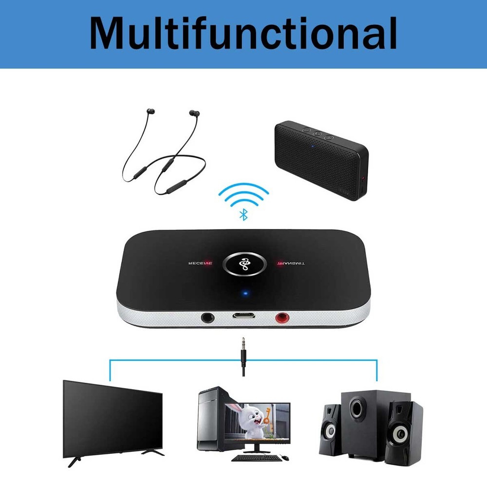 5.0 Bluetooth Wireless Car FM Transmitter AUX Receiver Adapter USB Charger