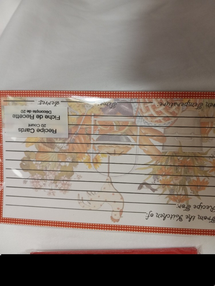 Studio 18 Journal Eight Note Cards Recipe Card Set Rooster Apple Pie
