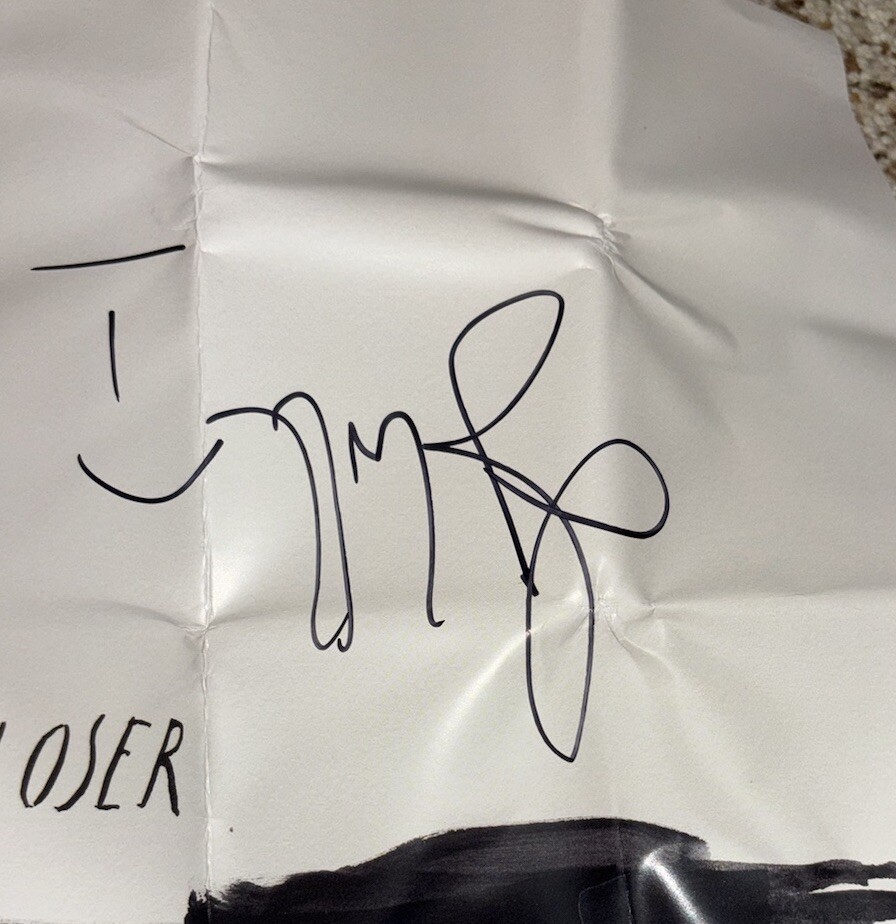 Iggy Pop Cd Every Loser Signed Folded Poster