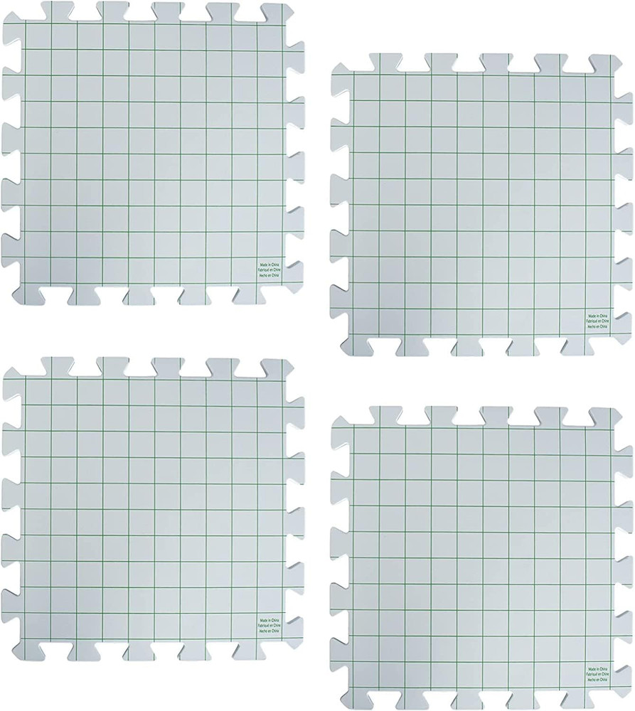 Interlocking Needlepoint, Knitting, and Crochet Blocking Boards, 12'' W X 12'' L