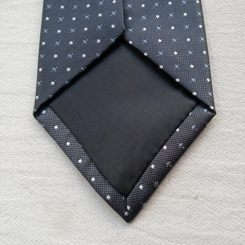 Como Valentino tie gray fine pattern all over design