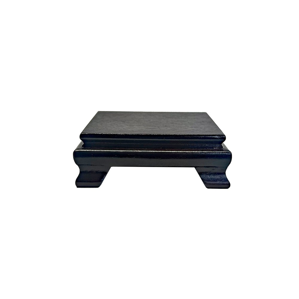 6" Dark Brown Wood Square Shape Display Stand Riser Easel ws4141C