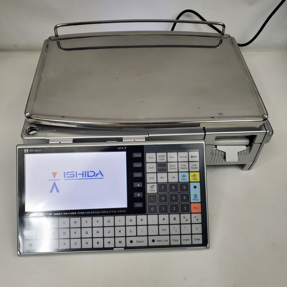 Ishida Uni-7 Computing Retail Scale with Printer