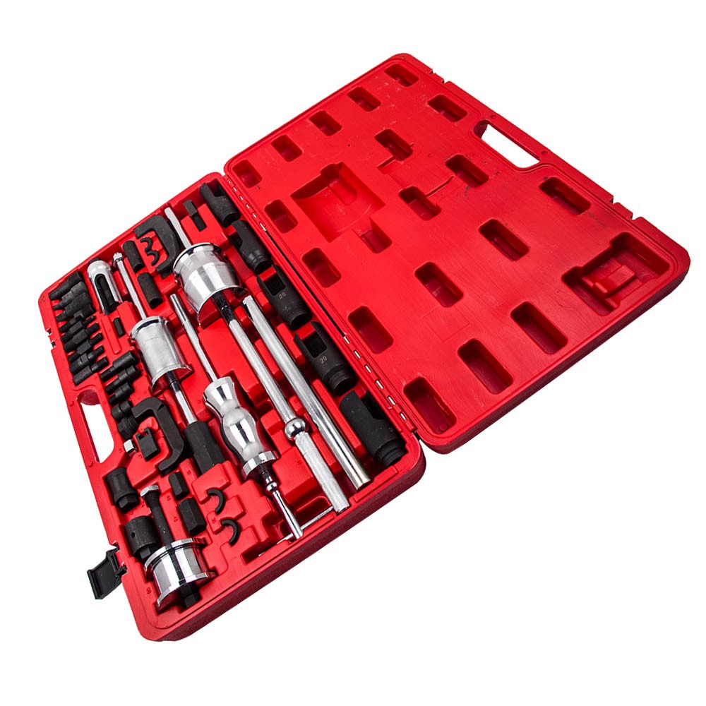 Auto Truck Diesel Injector Extractor Slide Hammer Tool Kit Pulling Claws Set