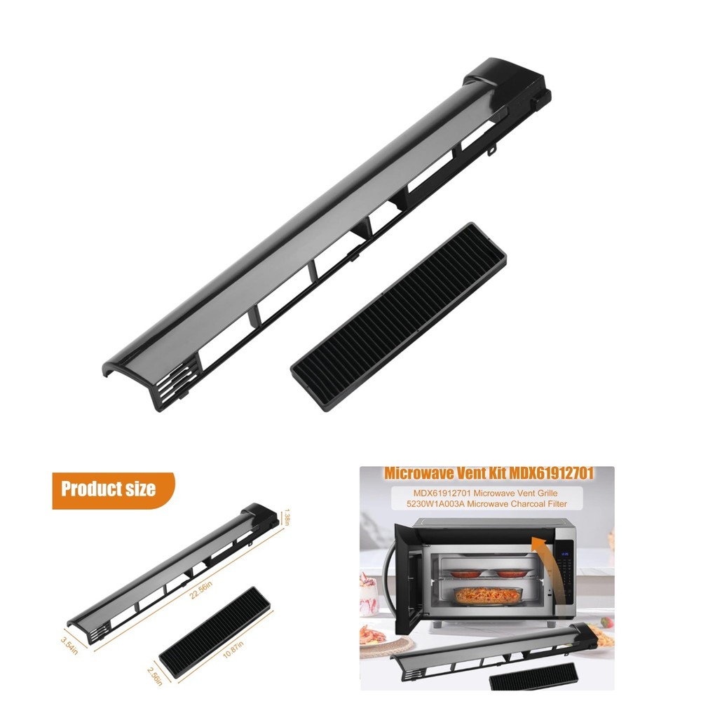 Microwave Vent Grille and Filter Replacement for LG Models - Efficient & Durable