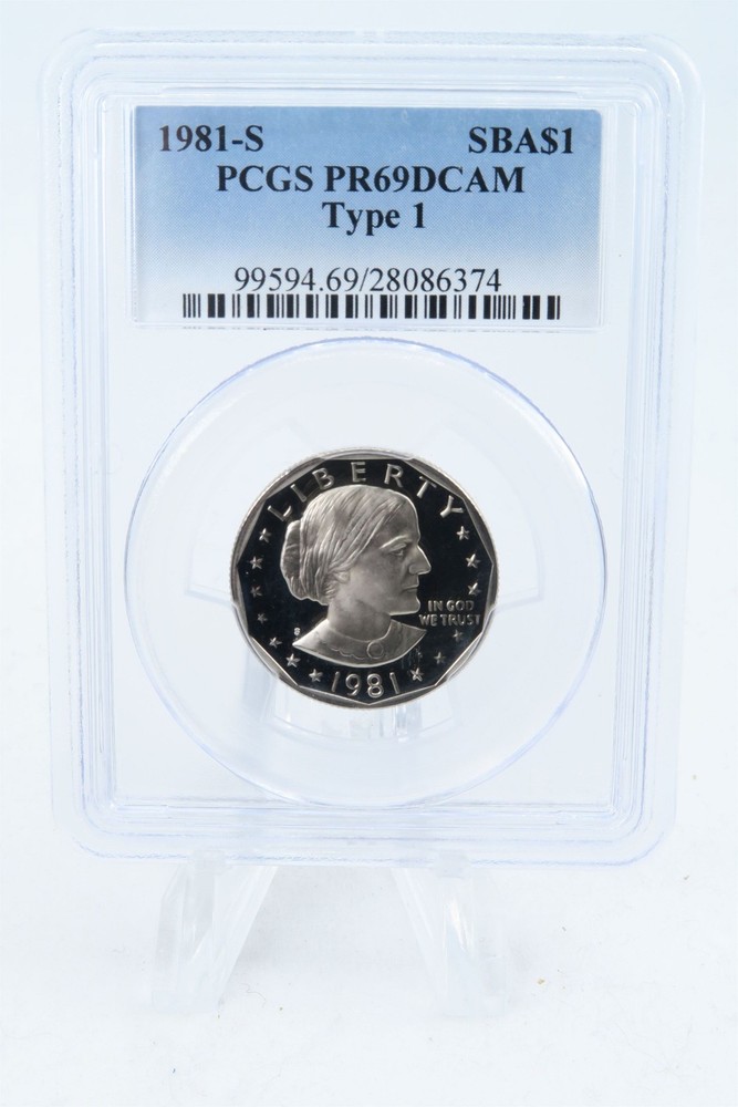 1981-S PCGS PR69DCAM Type 1 Susan B. Anthony Dollar Proof