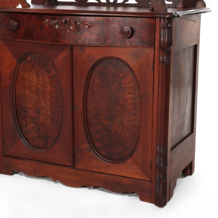 Victorian Walnut & Burl Etagere Server C1880