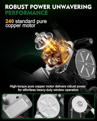 741-485 Front Right Passenger Side Power Window Front Left Driver Side