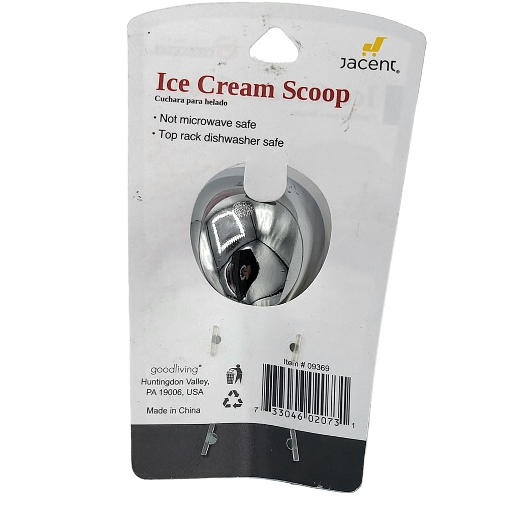 Culinary Elements Ice Cream Scoop Comfort Grip Handle Green