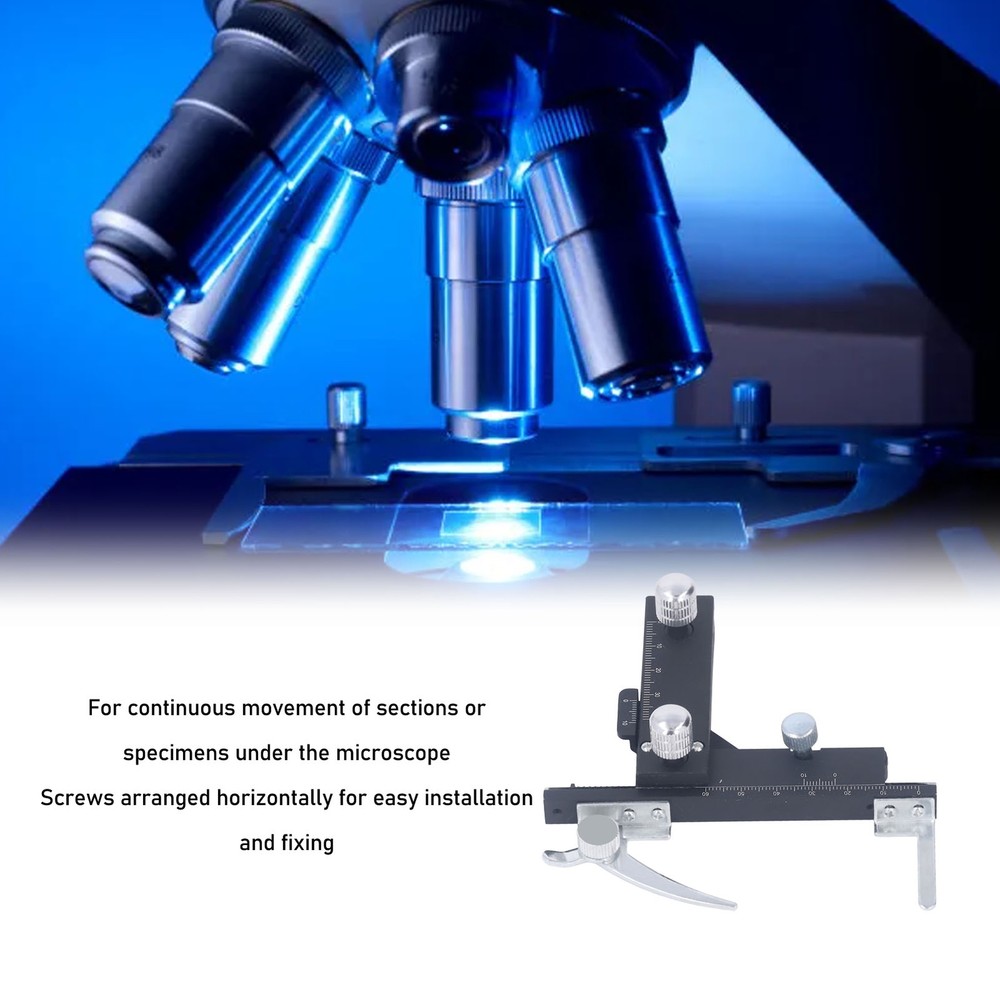 Microscope Movable Caliper Ruler Mechanical X-Y Movable Stage With Scale