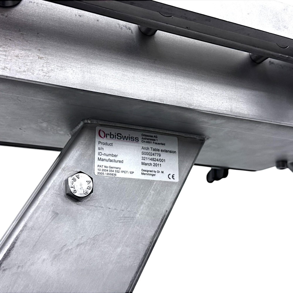 Trumpf OrbiSwiss Arch Table Extension Leg Positioning System