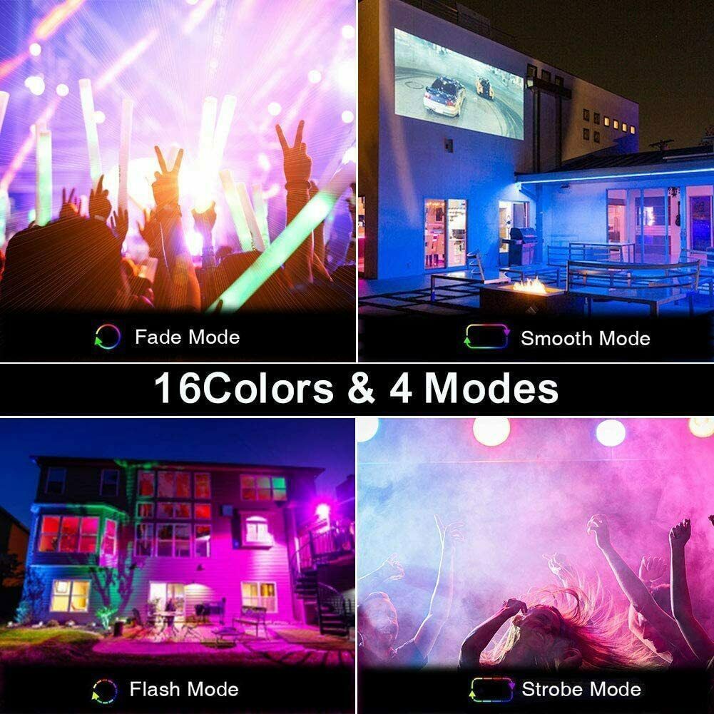 RGBW LED Flood Light Outdoor Party Celebration Spot Light Garden Yard Decoration