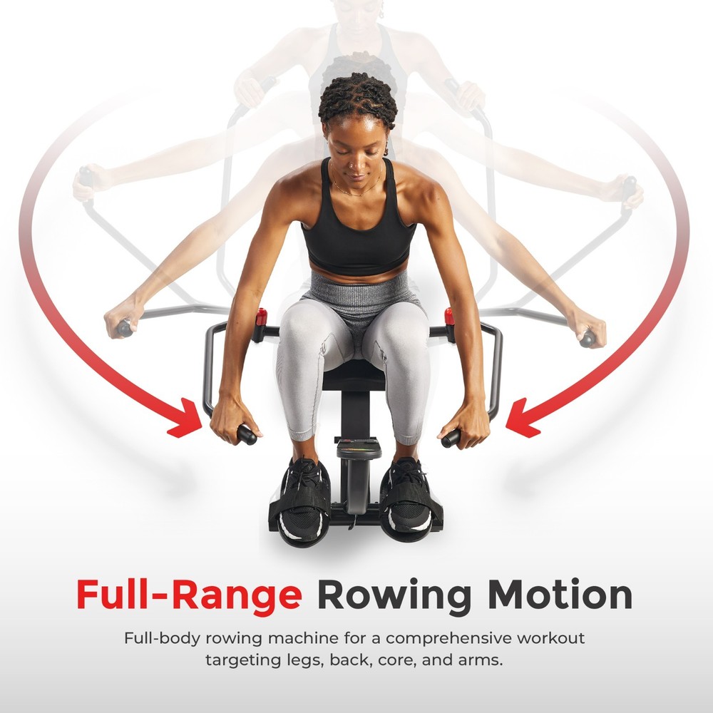 Rowing Machine Smart Full Motion Bluetooth Compact Adjustable Resistance Workout